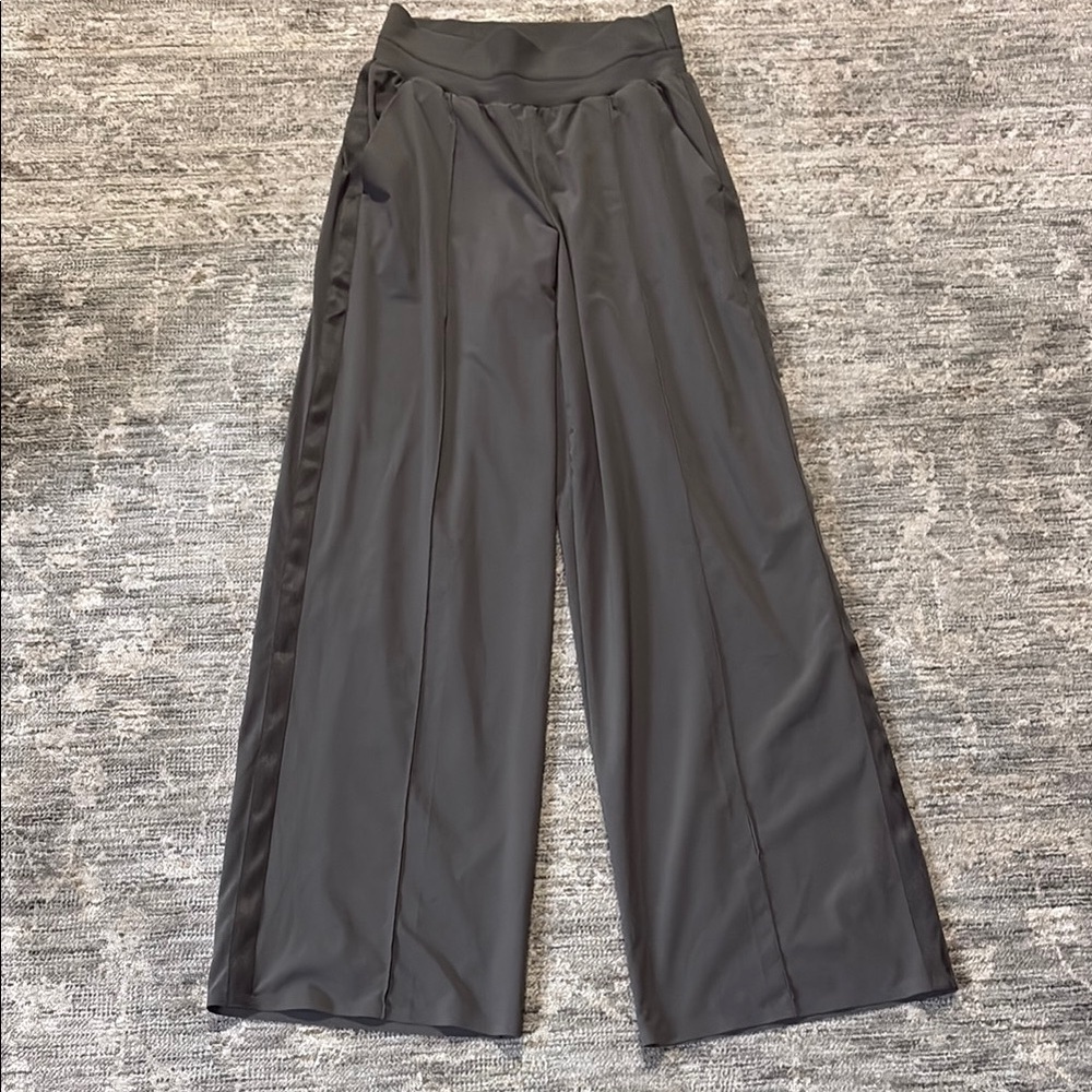 Athleta Black Wide-Leg Active Jumpsuit Pants